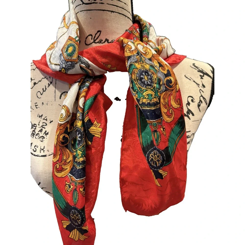 Scarf Abstract Design Made in Korea Womens 34.25